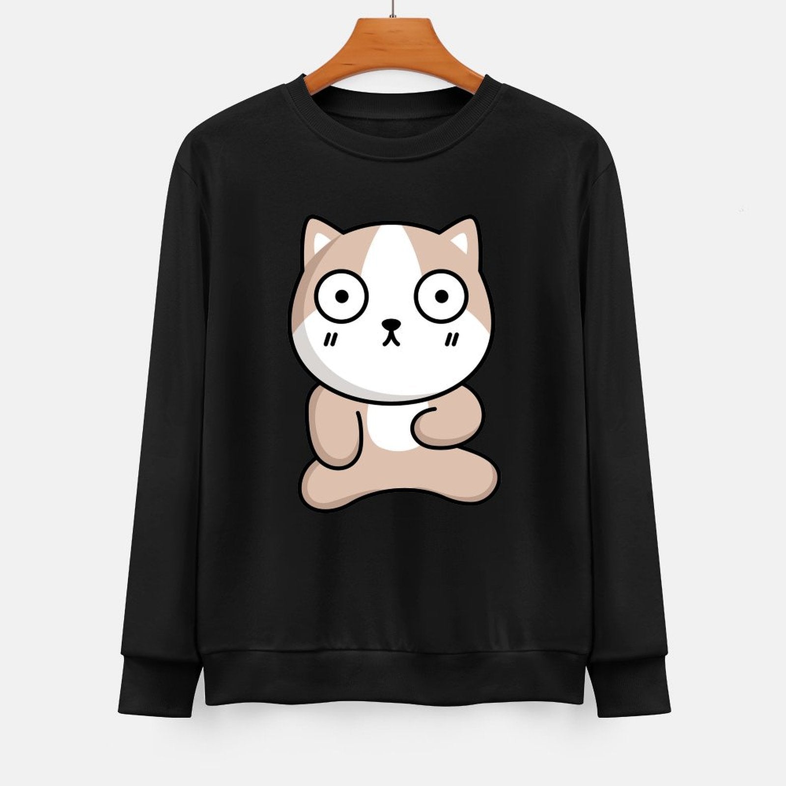 Front Patterned Long Sleeve TopColorfast YearRound